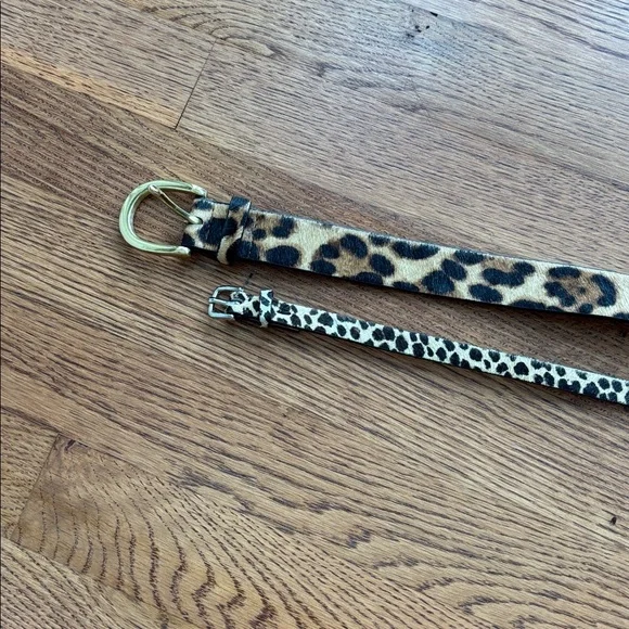 Belt set of 2 J Crew calf hair size medium - Picture 2 of 3